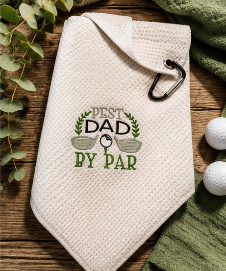 Best Dad By Par Golf Towel Gift For Dad Golf Enthusiast - Nonna J's