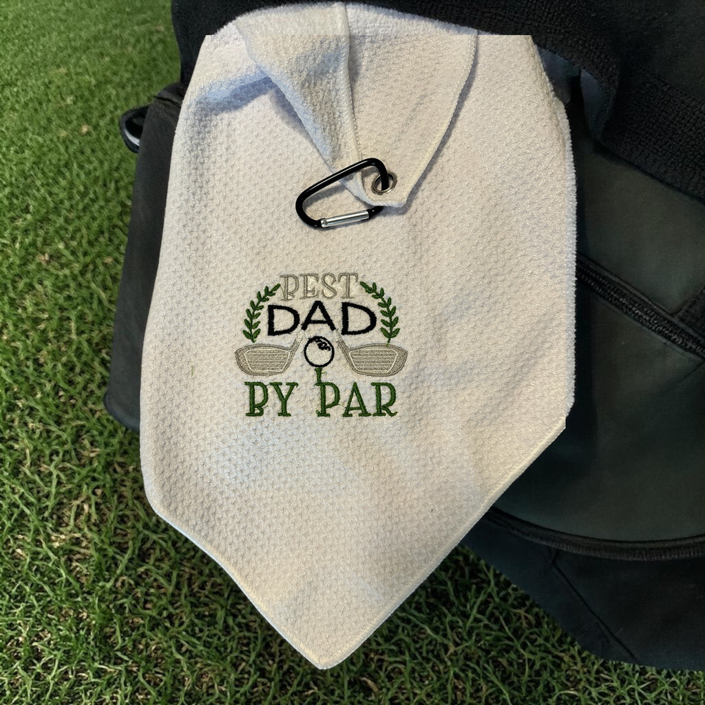 Best Dad By Par Golf Towel Gift For Dad Golf Enthusiast - Nonna J's