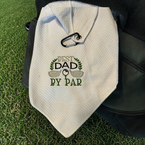 Best Dad By Par Golf Towel Gift For Dad Golf Enthusiast - Nonna J's