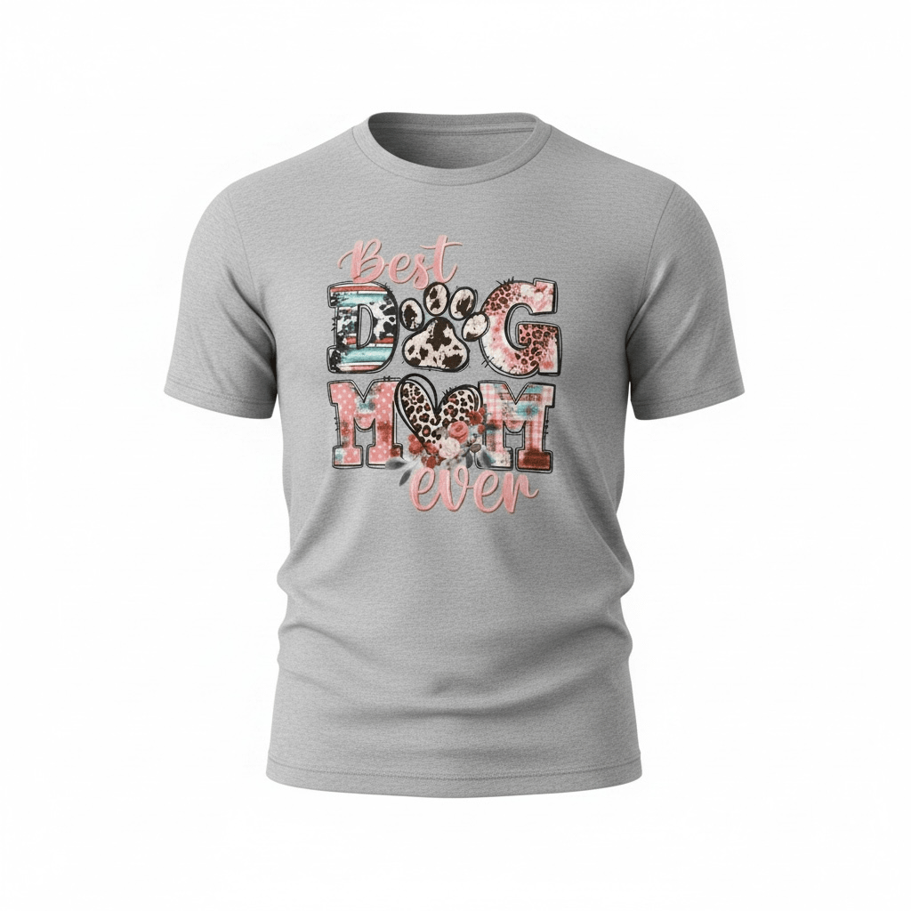 Best Dog Mom Graphic Tee for Dog Lovers - Nonna J's