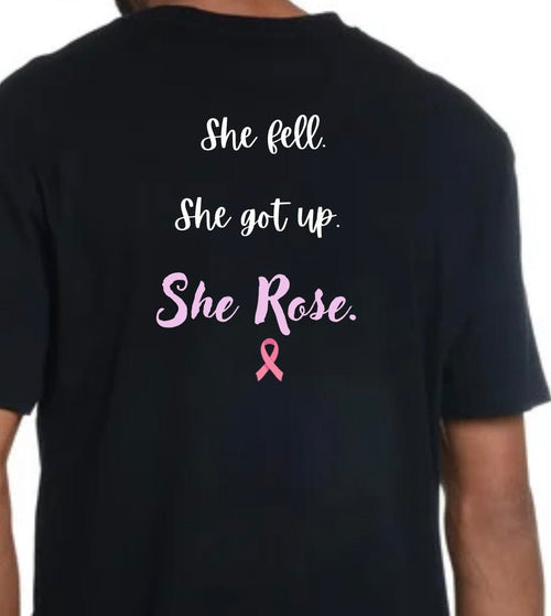 Breast Cancer Survivor Pink Ribbon Shirt Bella Canvas Tee - Nonna J's