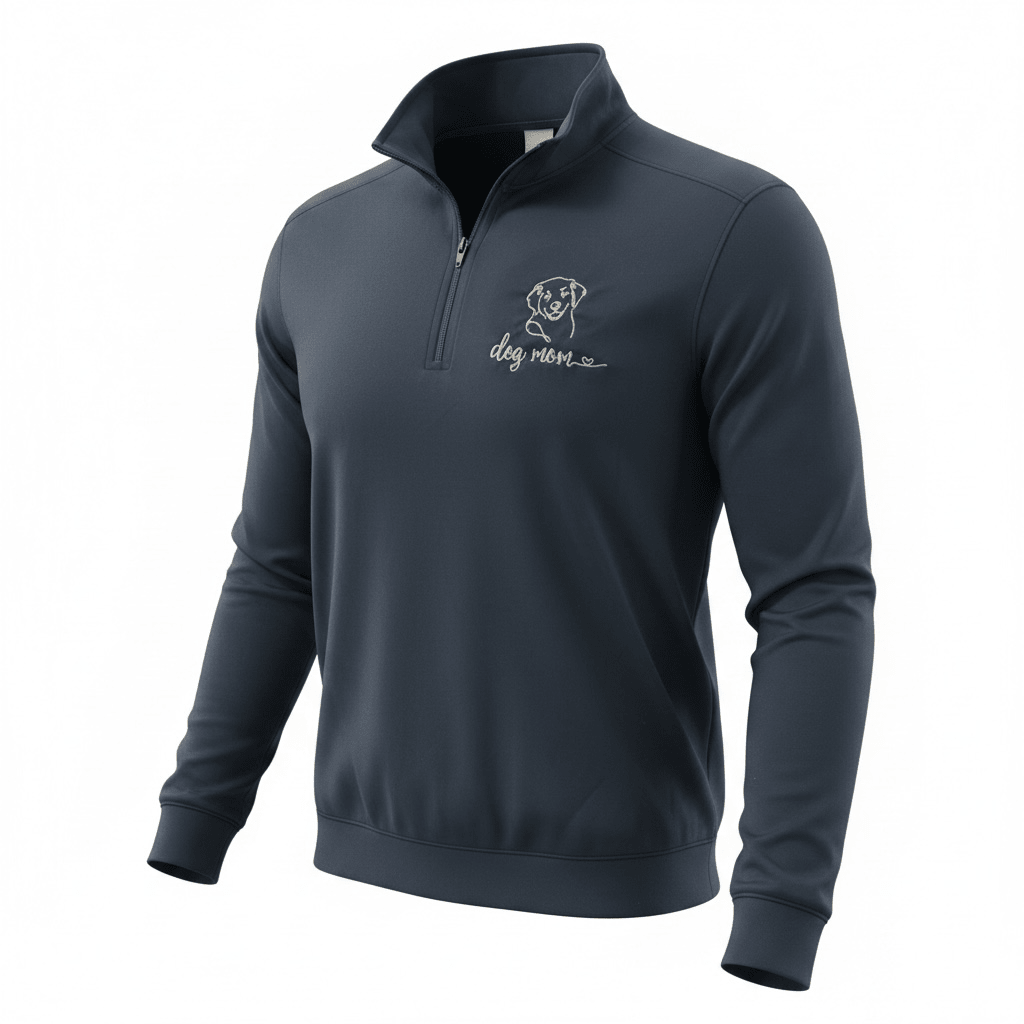 Dog Mom Performance Quarter Zip - Nonna J's