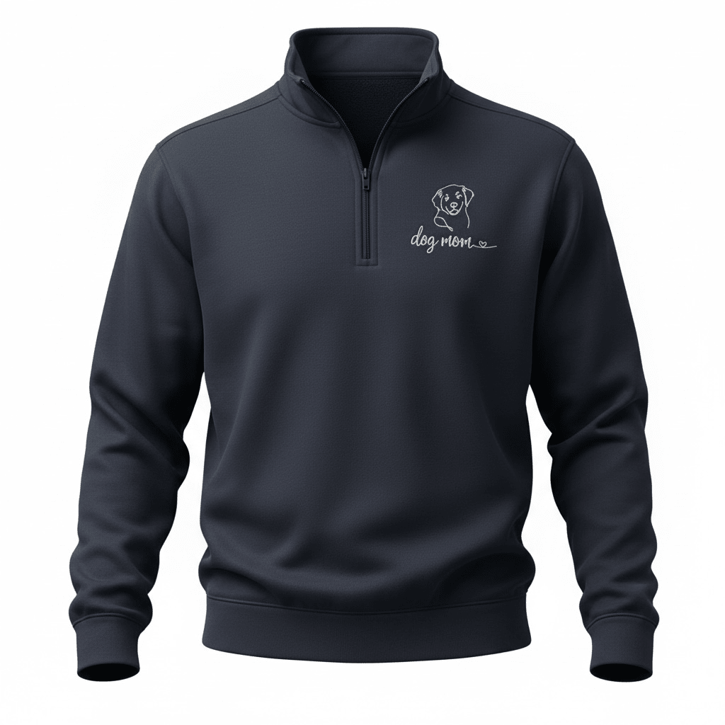 Dog Mom Performance Quarter Zip - Nonna J's