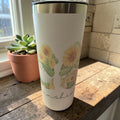 Hello Sunshine 20Oz Stainless Steel Tumbler With Handle Cute Gnomes Design - Nonna J's