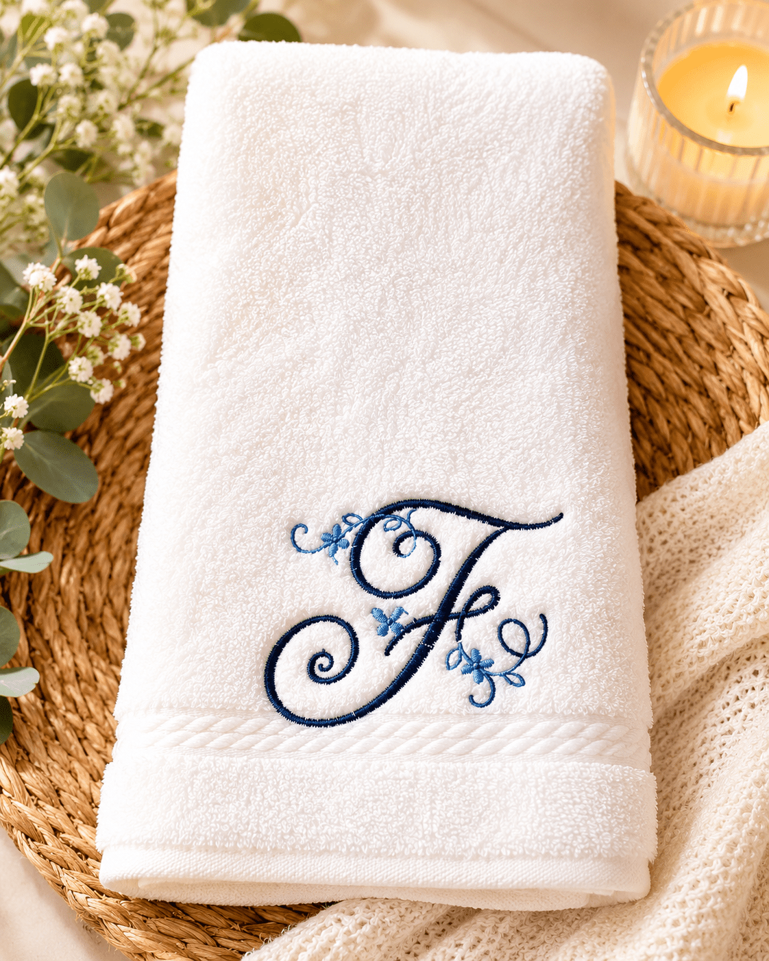 Monogrammed Hand Towel - Nonna J's