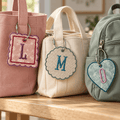 Personalized Embroidered Initial Fabric Bag Tag for Luggage and Backpacks - Nonna J's