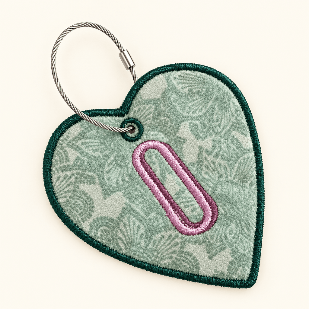 Personalized Embroidered Initial Fabric Bag Tag for Luggage and Backpacks - Nonna J's