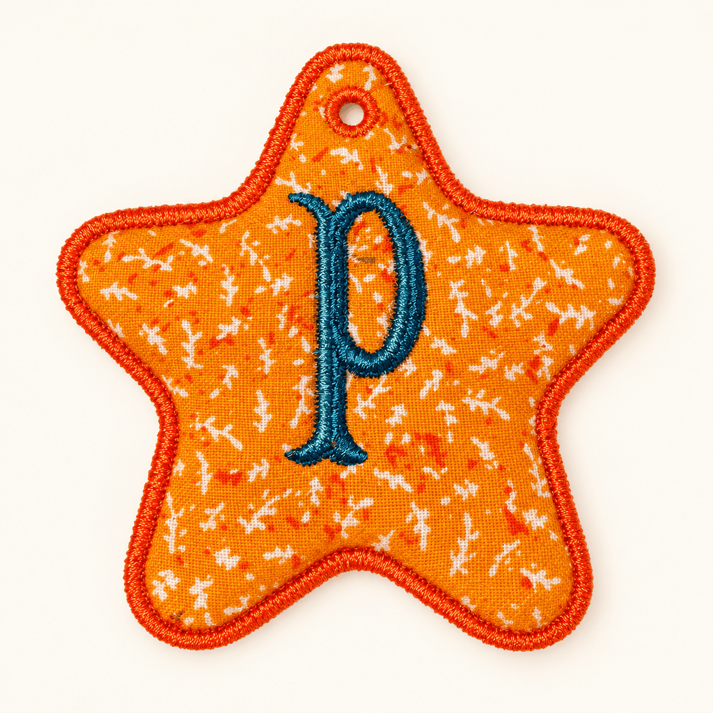 Personalized Embroidered Initial Fabric Bag Tag for Luggage and Backpacks - Nonna J's