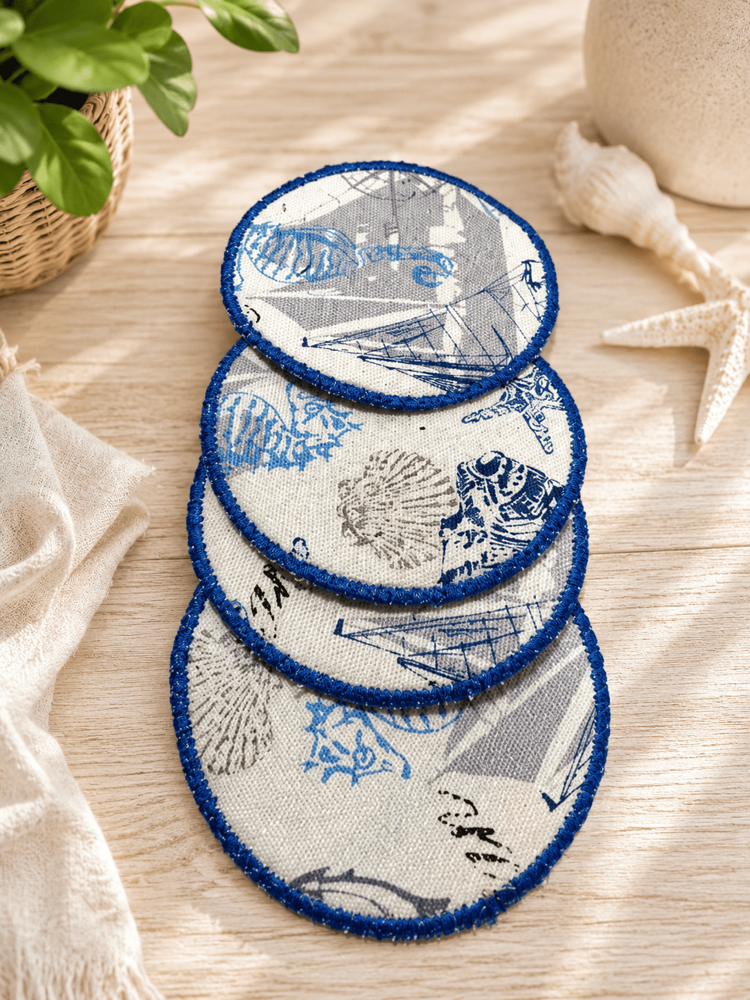 Reversible Fabric Coasters - Nonna J's