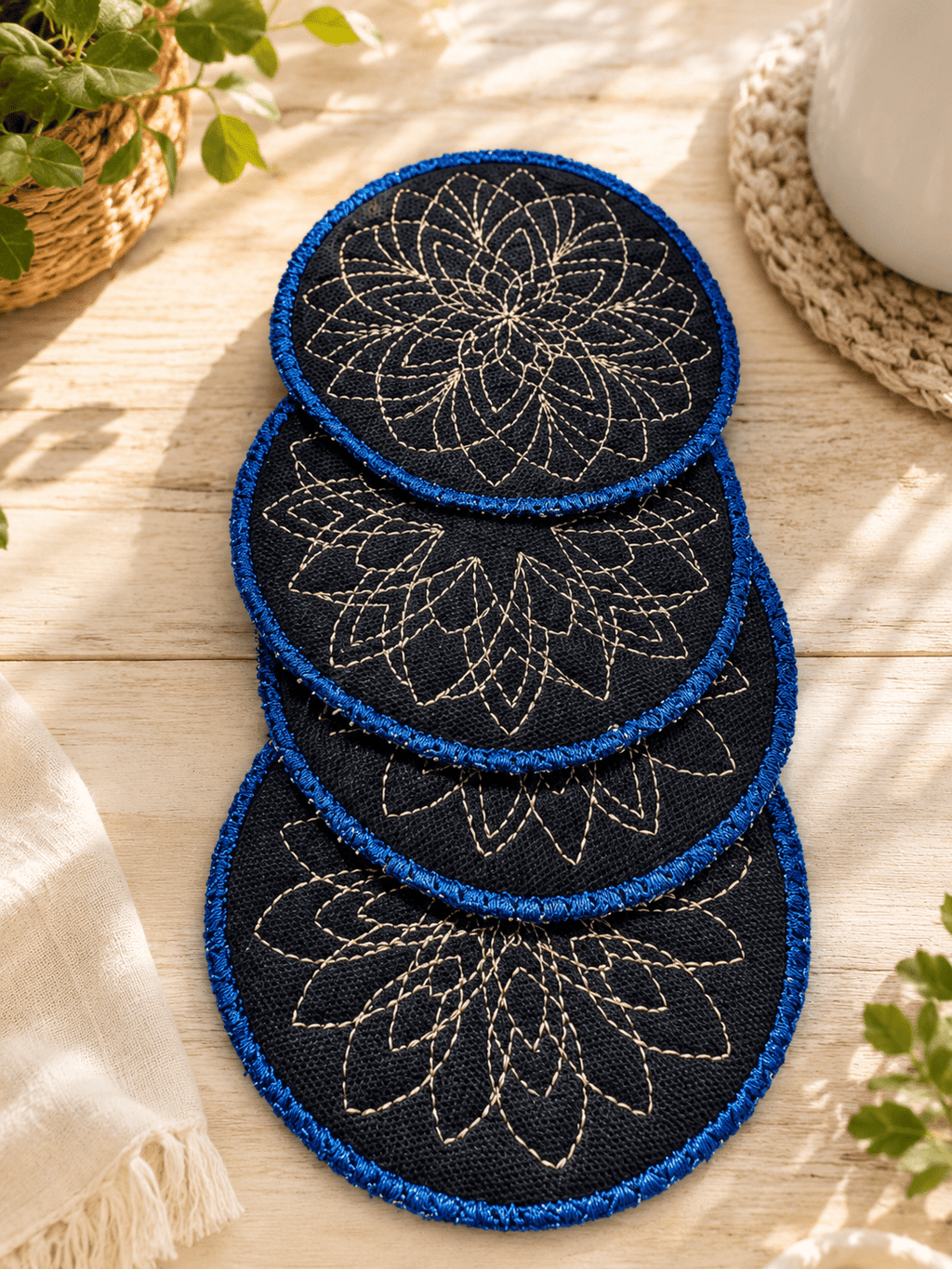 Reversible Fabric Coasters - Nonna J's