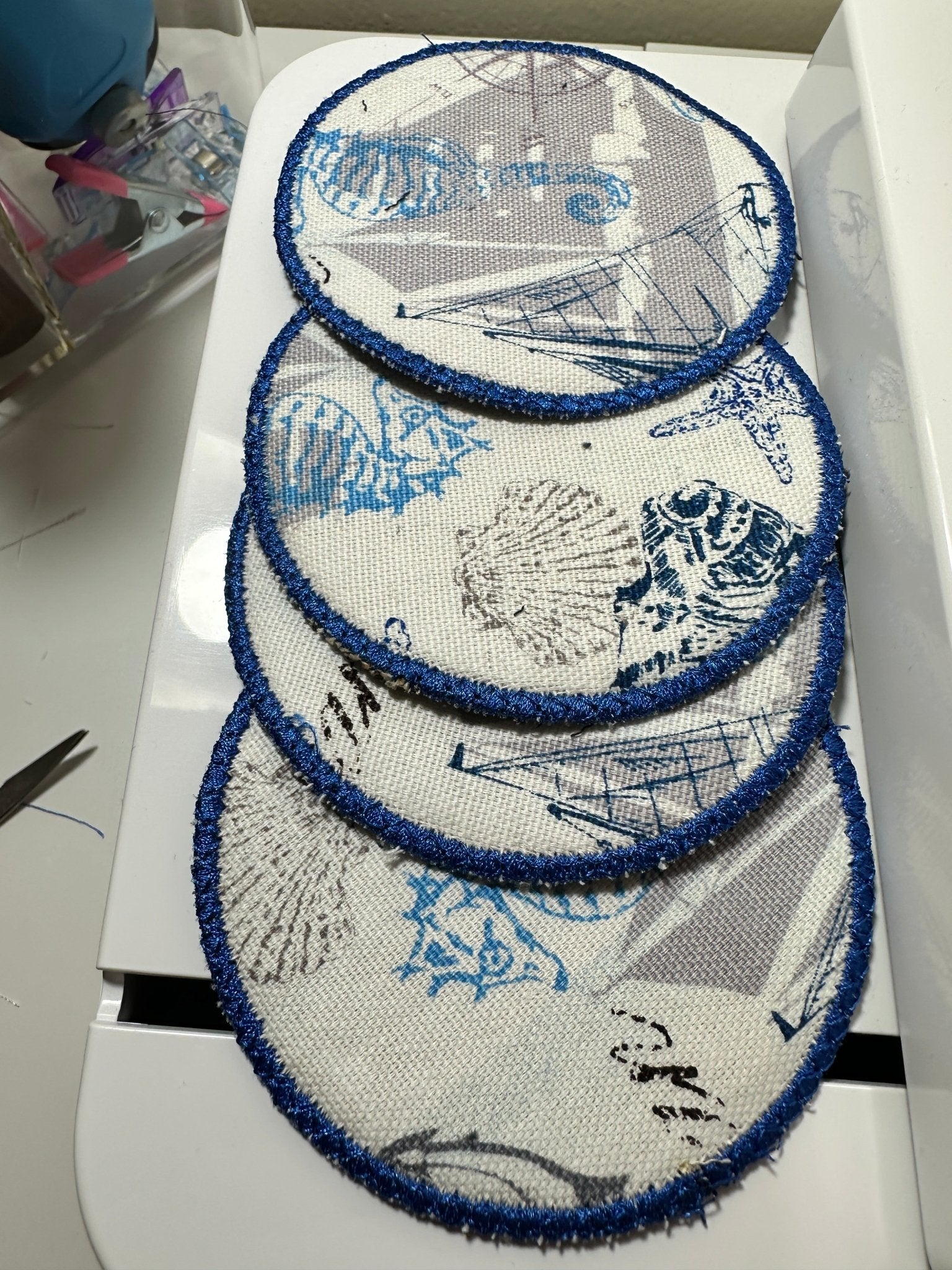 Reversible Fabric Coasters - Nonna J's