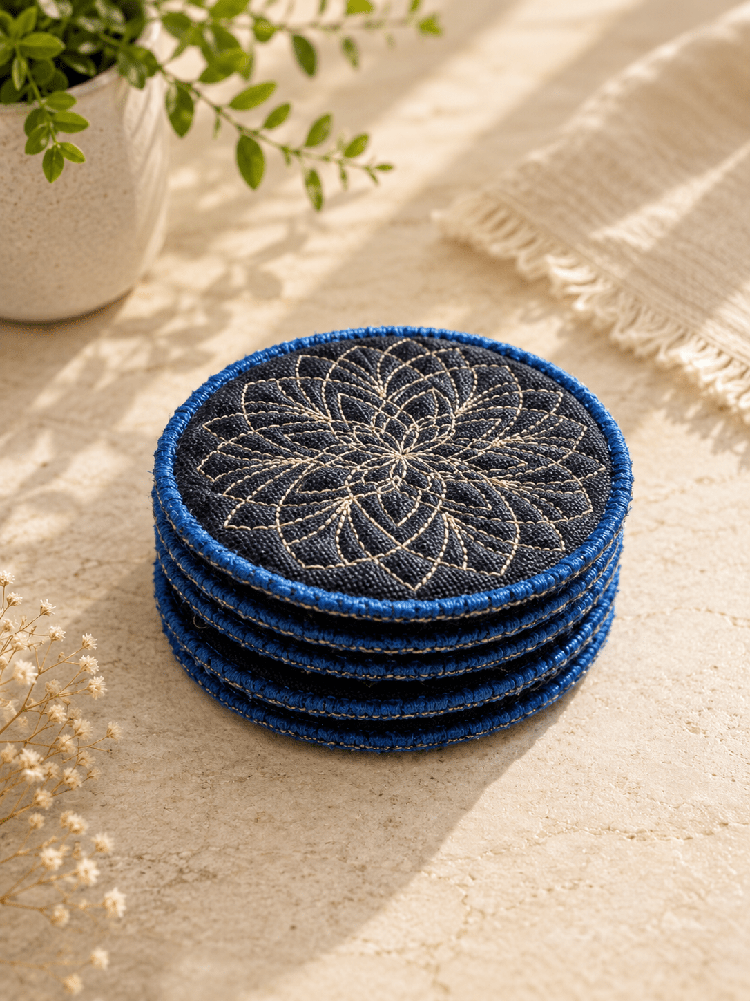 Reversible Fabric Coasters - Nonna J's