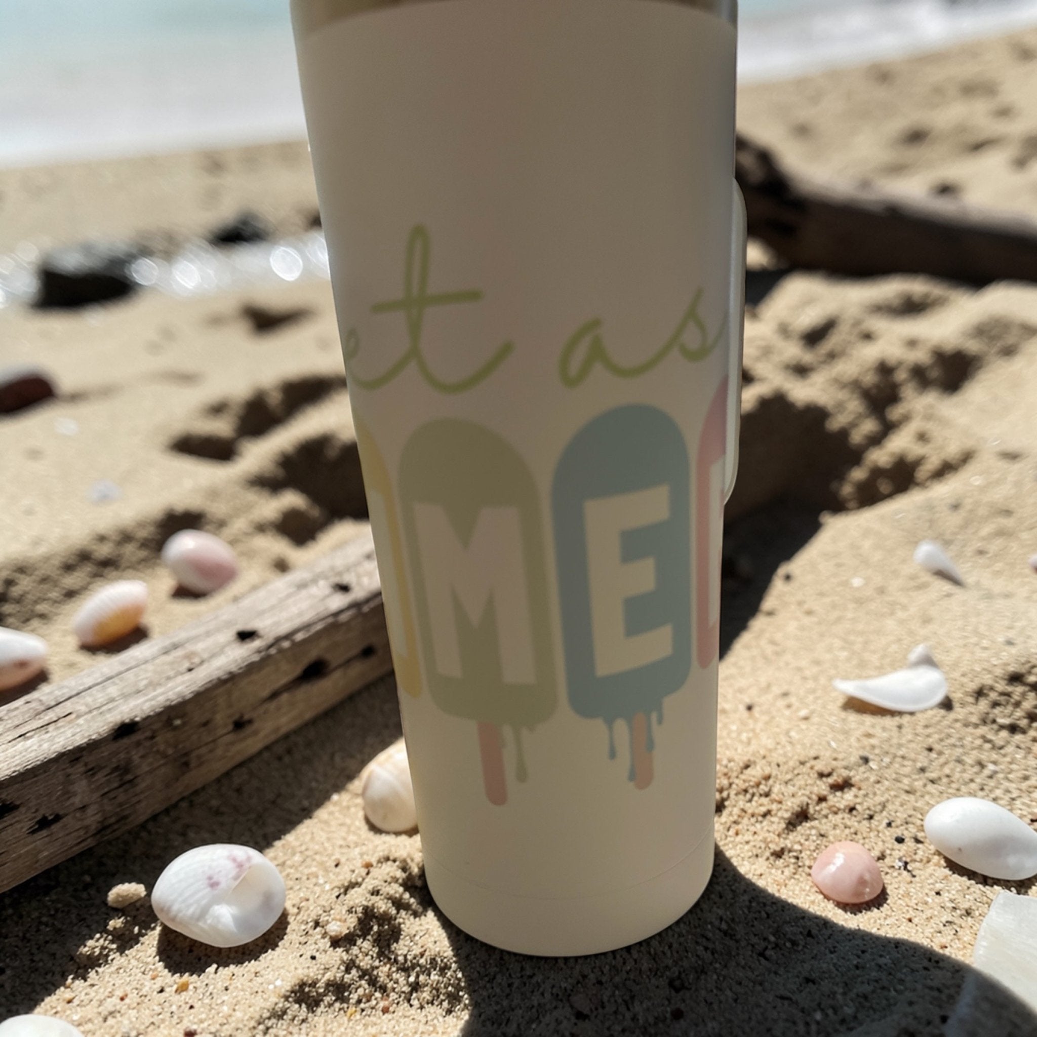 Sweet Summer 20oz Stainless Steel Tumbler With Handle For Cupholder - Nonna J's